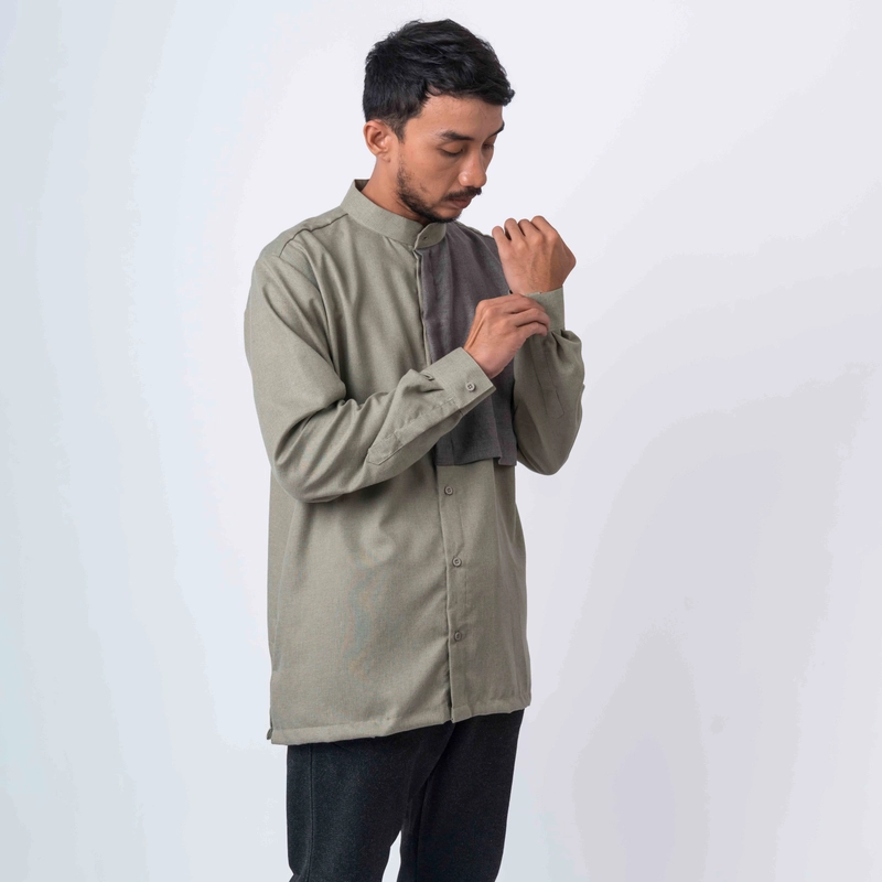Product image Koko Pria Katun Madinah - RAMI Leek Green S all variant